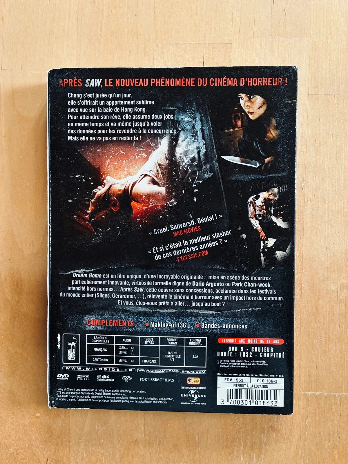 DVD Dream Home de Pang-Ho Cheung versión sin censura. – photo 2